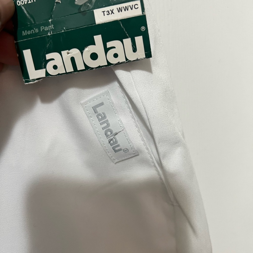 Landau - Men’s 3X White Scrub Pants